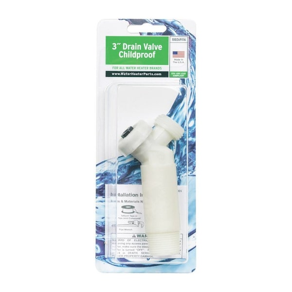 Reliance Water Heaters Wtr Heater Drain Valve 100269116 Zoro